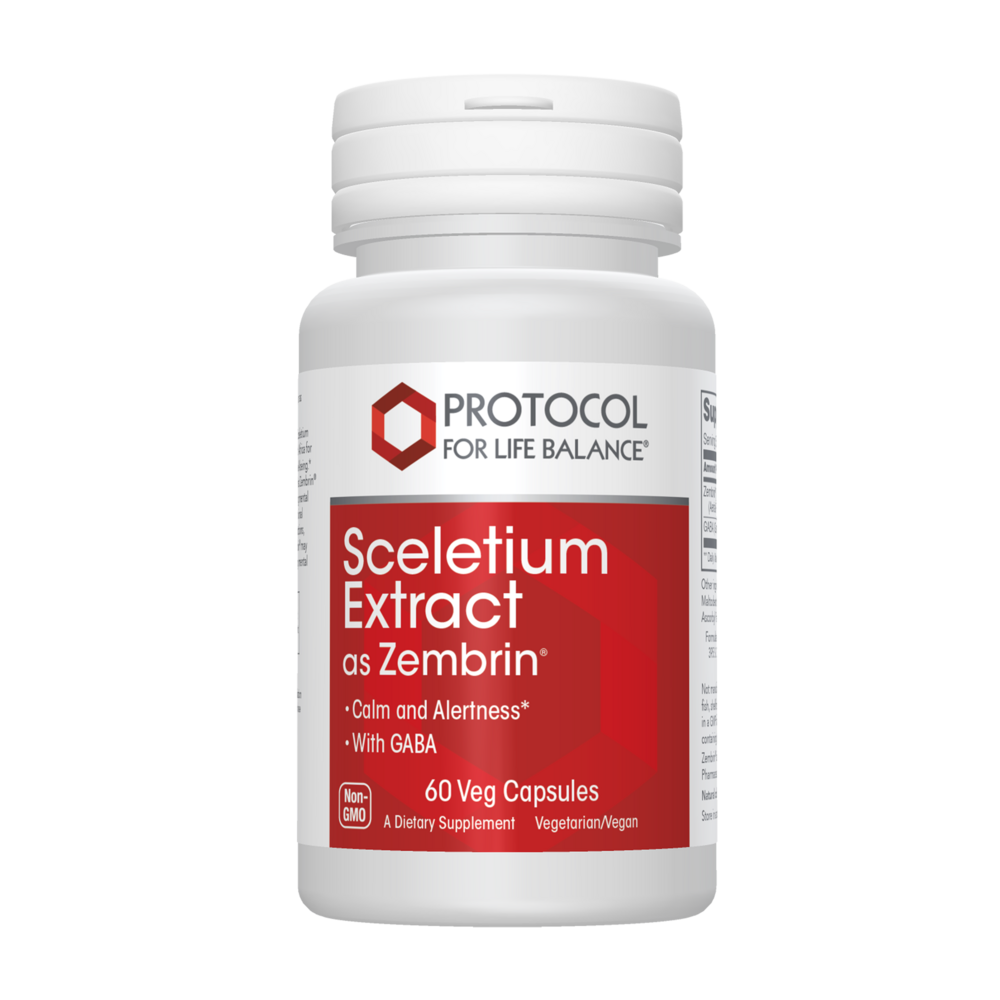 Sceletium Extract as Zembrin® 25 mg, 60 Capsules , Brand_Protocol for Life Balance capsules Form_Capsules Requires Consultation Size_60 Capsules