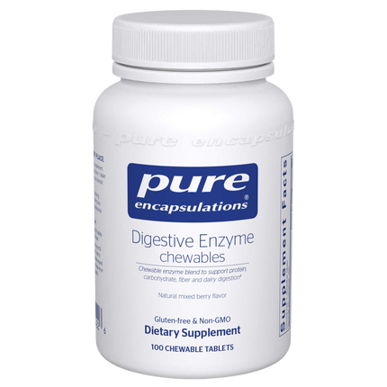 Digestive Enzyme chewables, 100 Chewables , Brand_Pure Encapsulations Form_Chewables Requires Consultation Size_100 Chewables