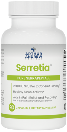 Arthur Andrew Medical Serretia - Pure Serrapeptase 250,000 SPU - front