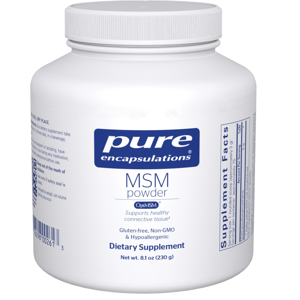 MSM Powder with OptiMSM®, 8 Oz (227 g) Powder , Brand_Pure Encapsulations Emersons powder