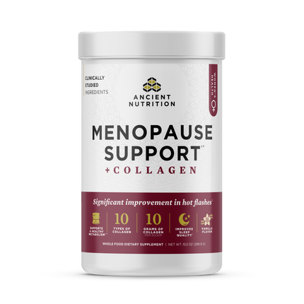 Ancient Nutrition Menopause Support + Collagen - Vanilla - front