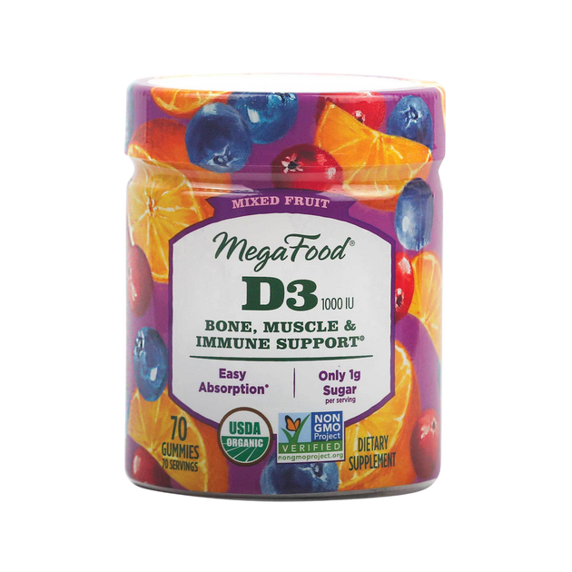 D3 Wellness 1000 IU Gummies, Mixed Fruit, 70 Gummies , Form_Gummies