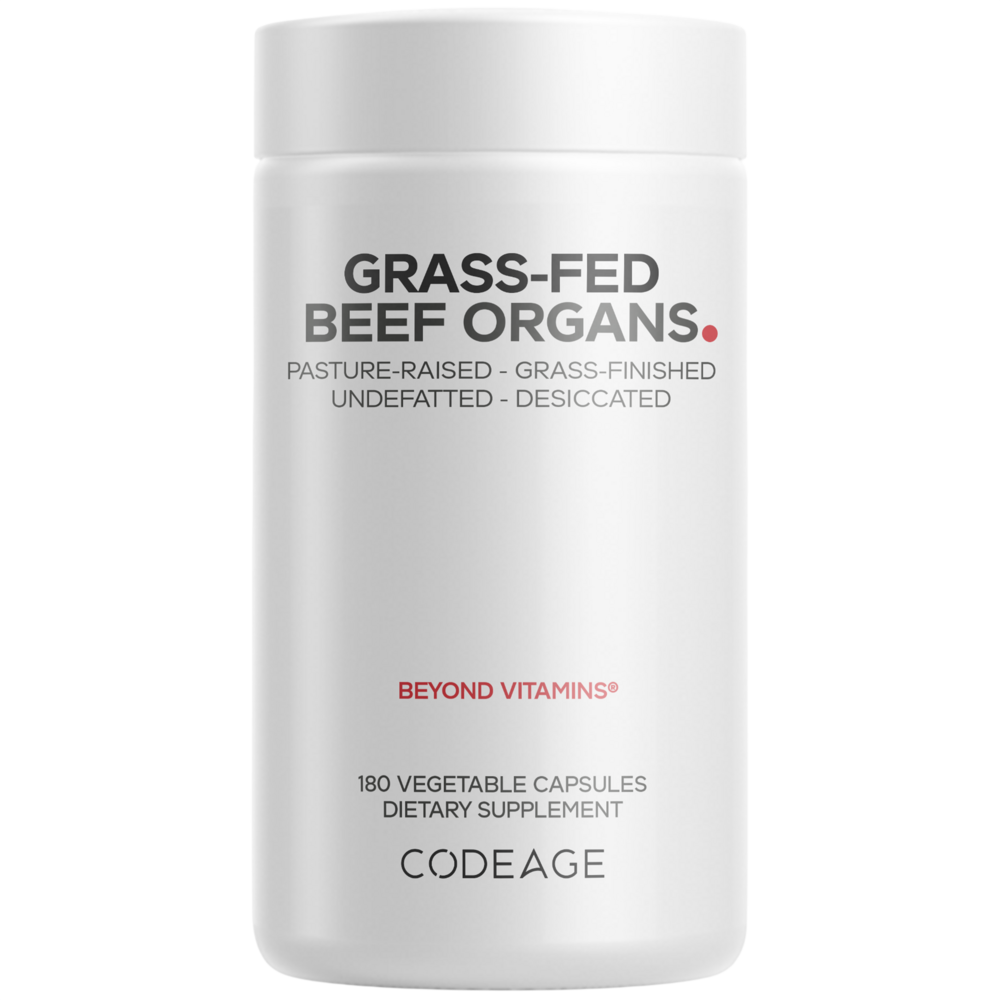Grass-Fed Beef Organs, 180 Capsules