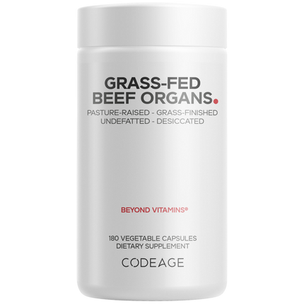 Grass-Fed Beef Organs, 180 Capsules
