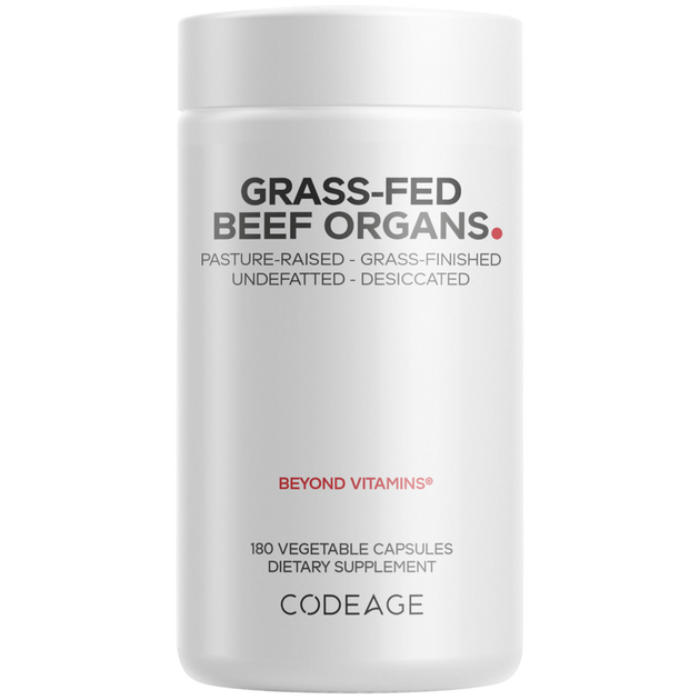 Grass-Fed Beef Organs, 180 Capsules