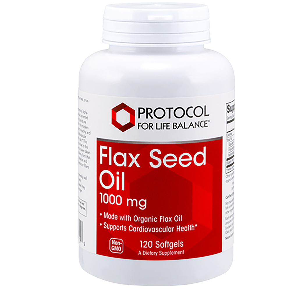 Flax Seed Oil 1000mg, 120 Softgels , Brand_Protocol for Life Balance Form_Softgels Requires Consultation Size_120 Softgels softgels