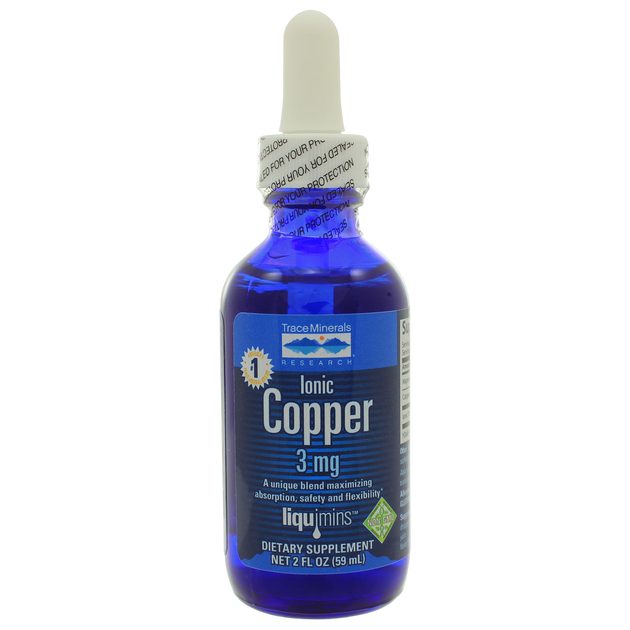 Liquid Ionic Copper, 59 mL Liquid , Brand_Trace Minerals Form_Liquid Size_59 mL