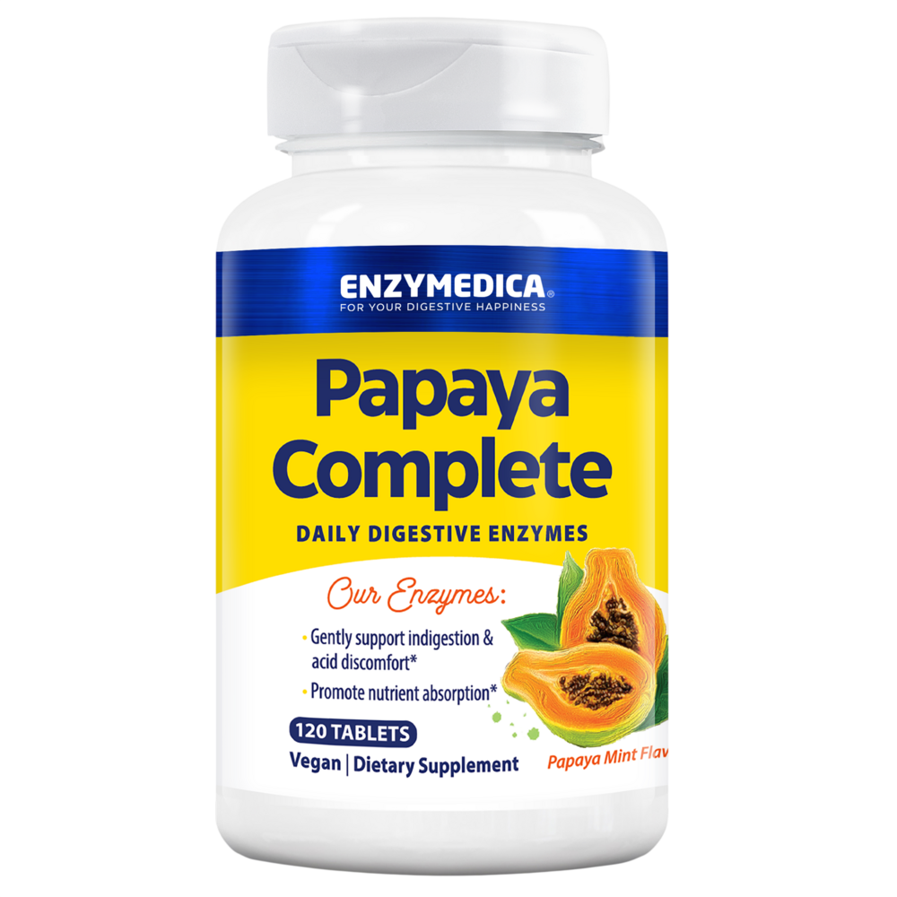Papaya Complete Daily Digestive Enzymes, 120 Tablets