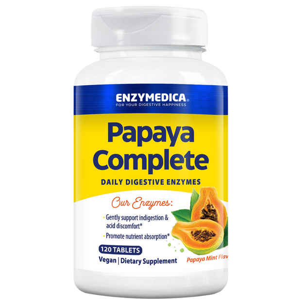 Papaya Complete Daily Digestive Enzymes, 120 Tablets