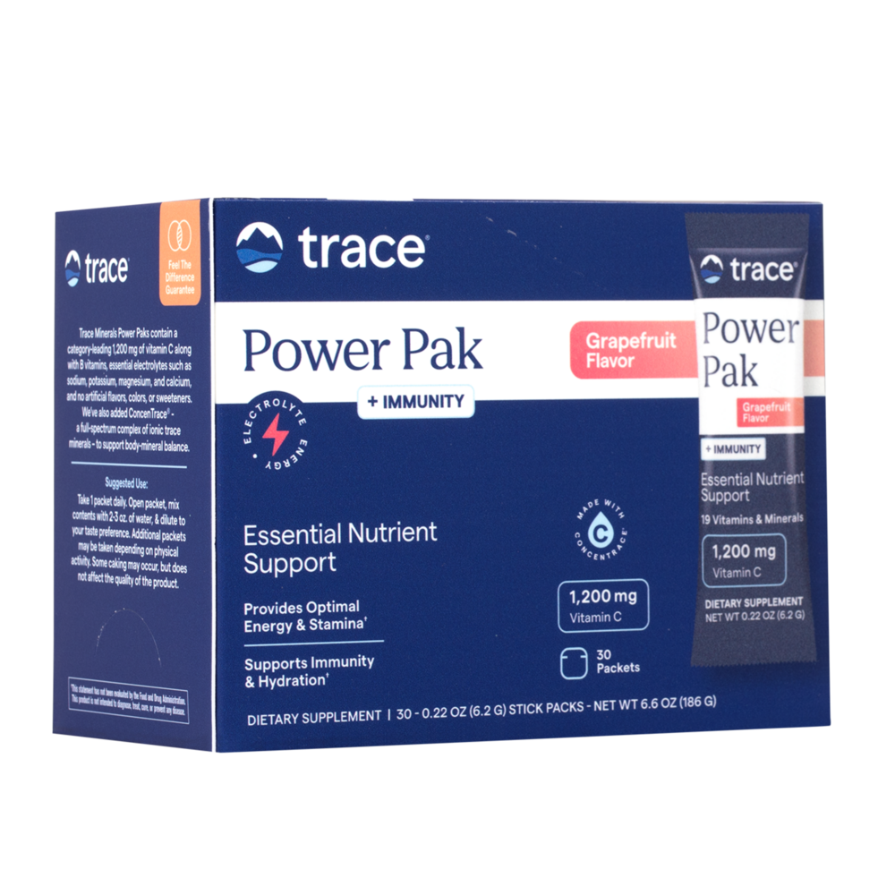 Power Pak - Immunity, Grapefruit, 30 Packets , Brand_Trace Minerals Form_Packets Size_30 Packets