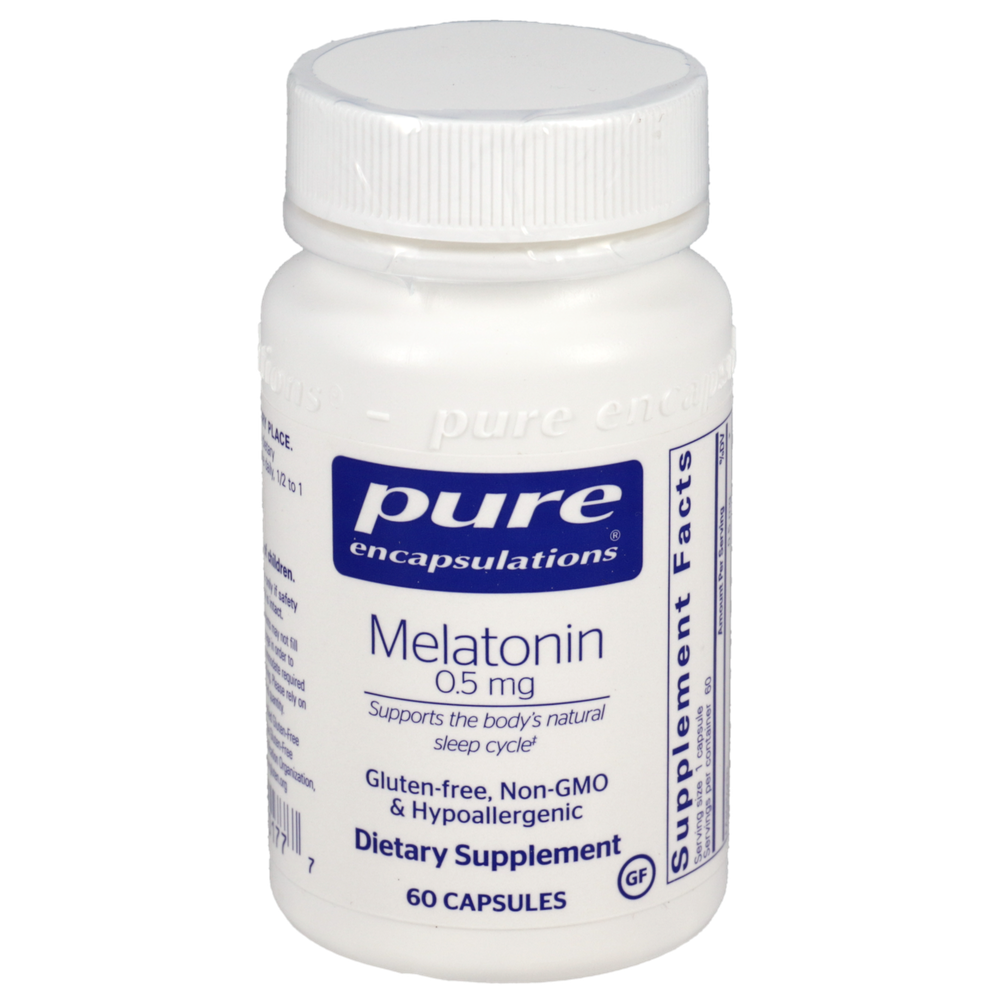 Melatonin, 0.5 mg, 60 Capsules , Brand_Pure Encapsulations caps