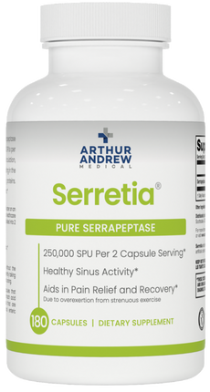Arthur Andrew Medical Serretia - Pure Serrapeptase 250,000 SPU - front