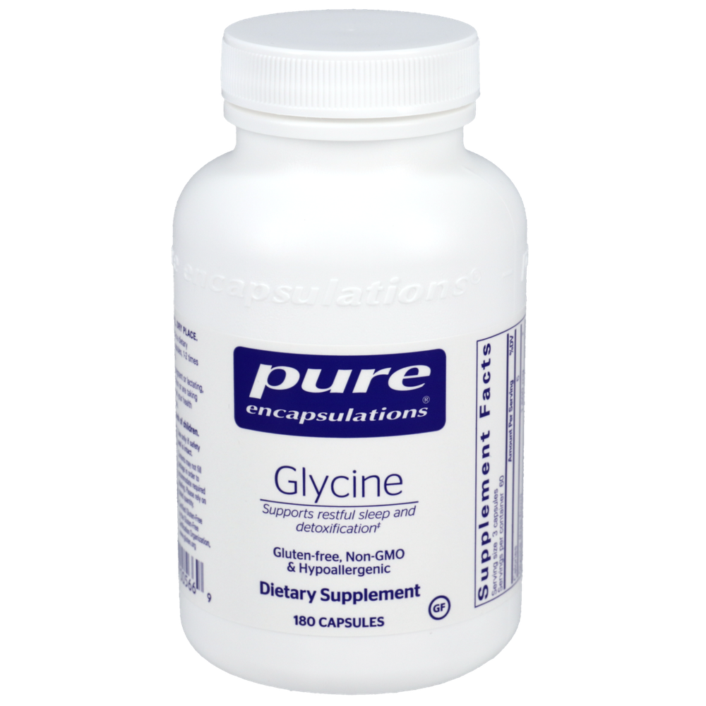 Glycine 500 mg, 180 Capsules , Brand_Pure Encapsulations caps Emersons