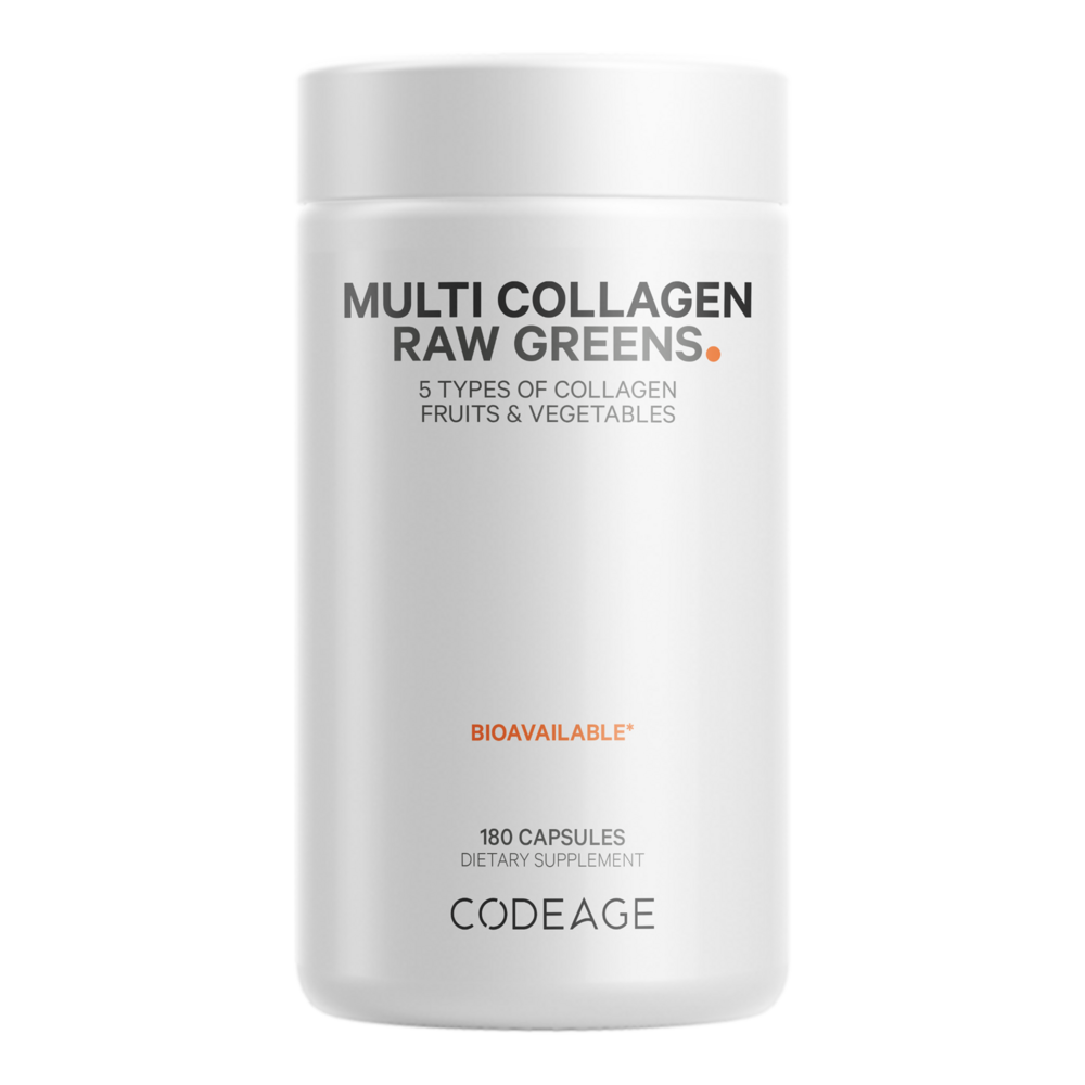 Multi Collagen + Raw Greens, 180 Capsules