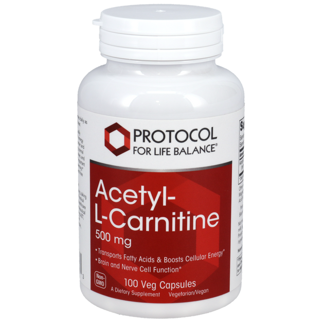 Acetyl-L-Carnitine 500mg, 100 Capsules , Brand_Protocol for Life Balance capsules Form_Capsules Requires Consultation Size_100 Capsules