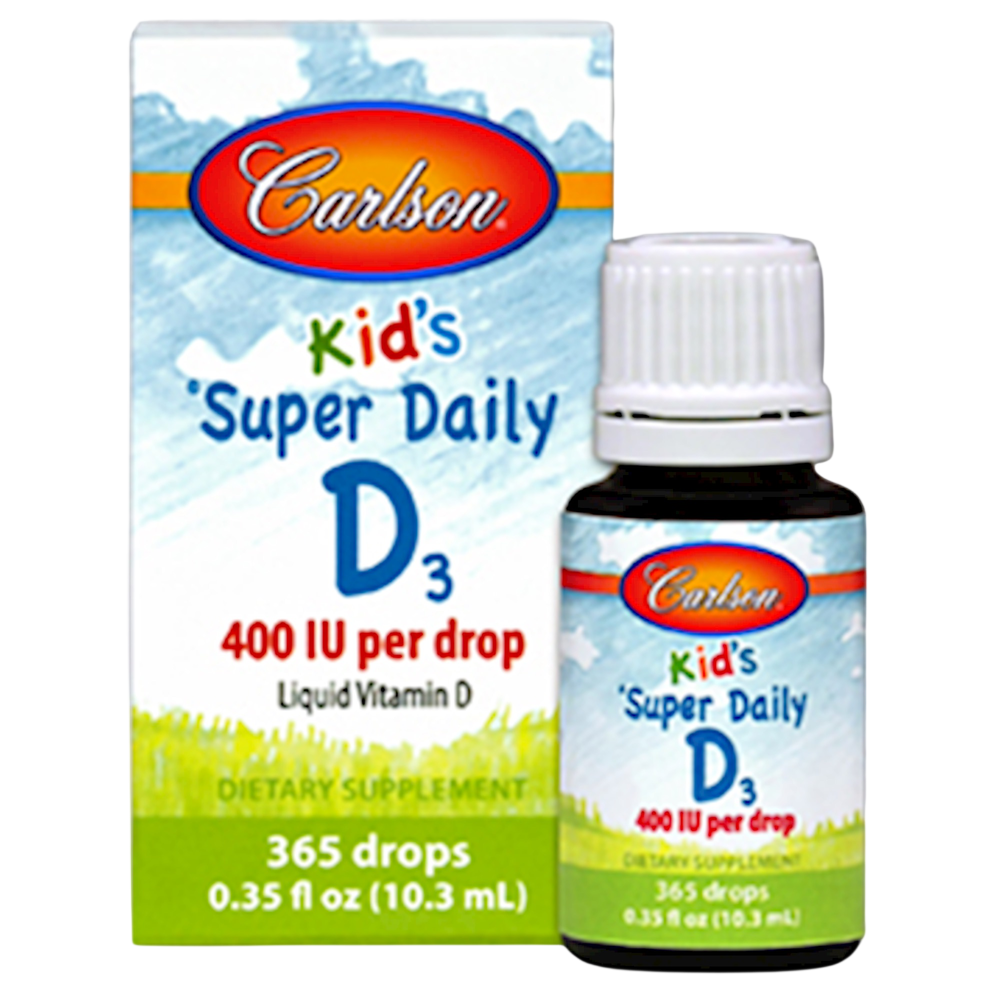 Kid's Super Daily D3, 400 IU, 365 drops, 0.35 Fl Oz (10.3 mL) Liquid