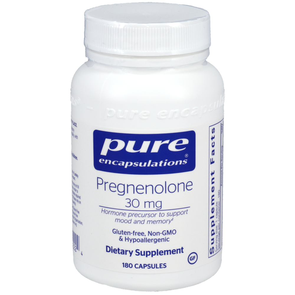 Pregnenolone 30mg, 180 Capsules , Brand_Pure Encapsulations Form_Capsules Requires Consultation Size_180 Capsules