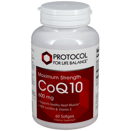 CoQ10 600mg, 60 Softgels , Brand_Protocol for Life Balance Form_Softgels Requires Consultation Size_60 Softgels softgels