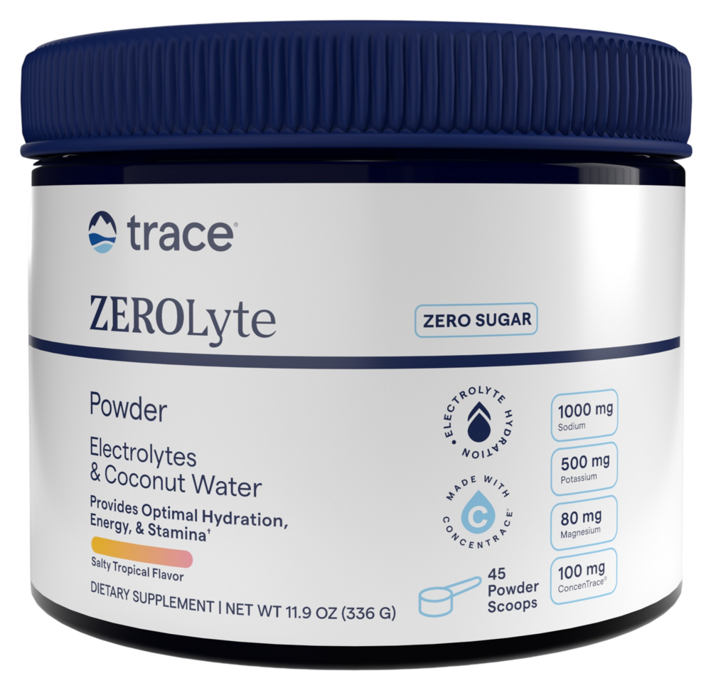 ZEROLyte Electrolytes & Coconut Water Powder, Salty Tropical, 336 g Powder