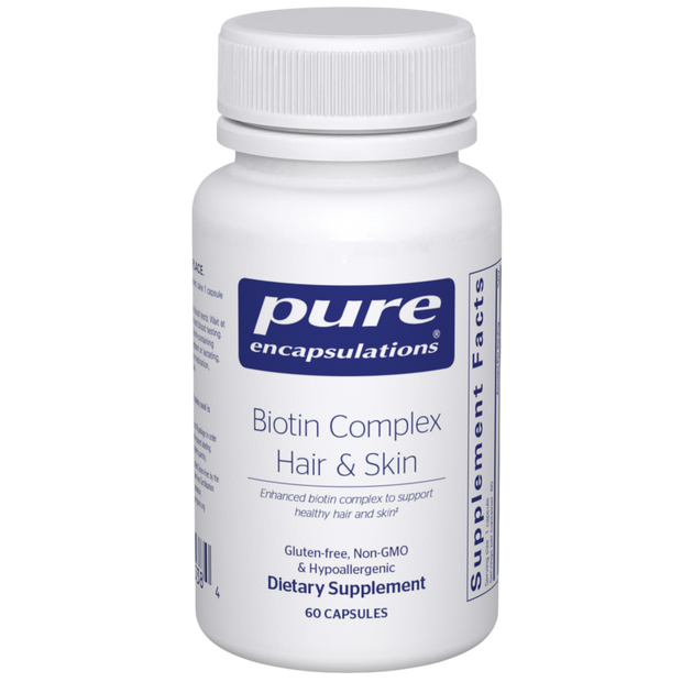 Biotin Complex Hair & Skin, 60 Capsules , Brand_Pure Encapsulations Form_Capsules Requires Consultation Size_60 Capsules