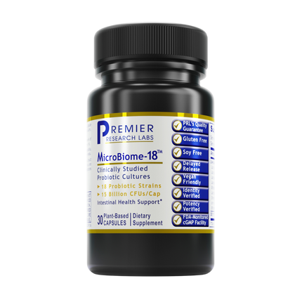 MicroBiome-18™, 30 Capsules , Brand_Premier Research Labs capsules Form_Capsules Requires Consultation Size_30 Capsules