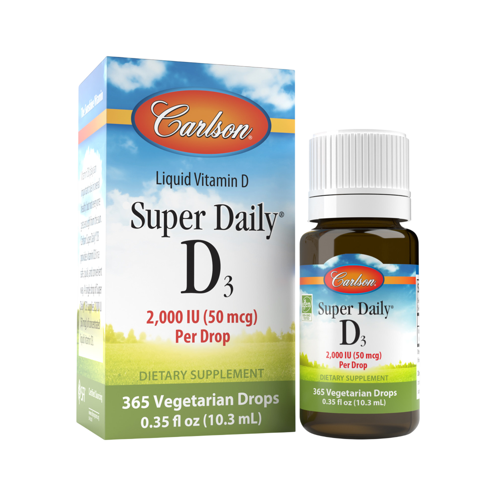 Super Daily D3, 2000 IU, 365 drops, 0.35 Fl Oz (10.3 mL) Liquid