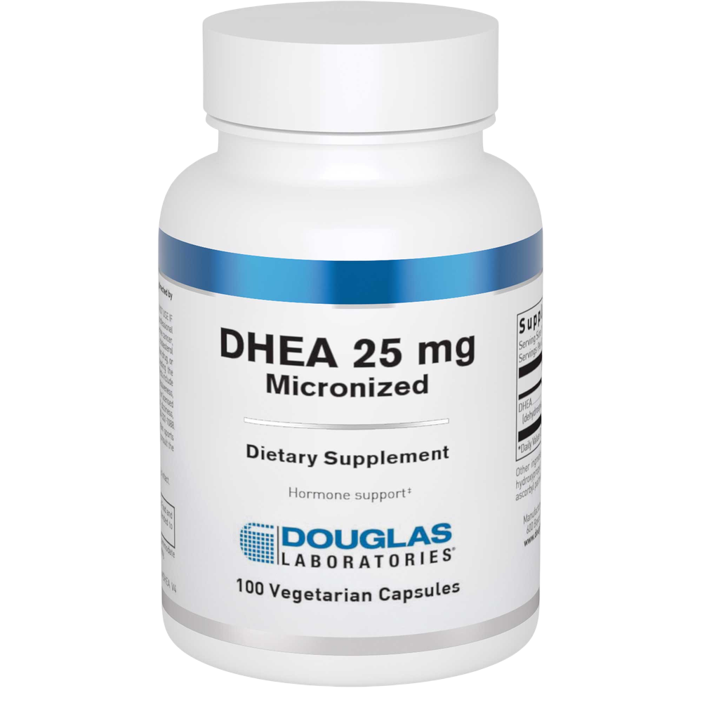 DHEA 25mg (Micronized), 100 Capsules
