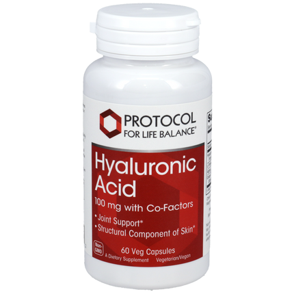 Hyaluronic Acid 100mg with Co-factors, 60 Capsules , Brand_Protocol for Life Balance capsules Form_Capsules Requires Consultation Size_60 Capsules