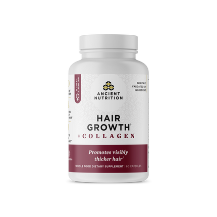 Ancient Nutrition Hair Growth + Collagen - front