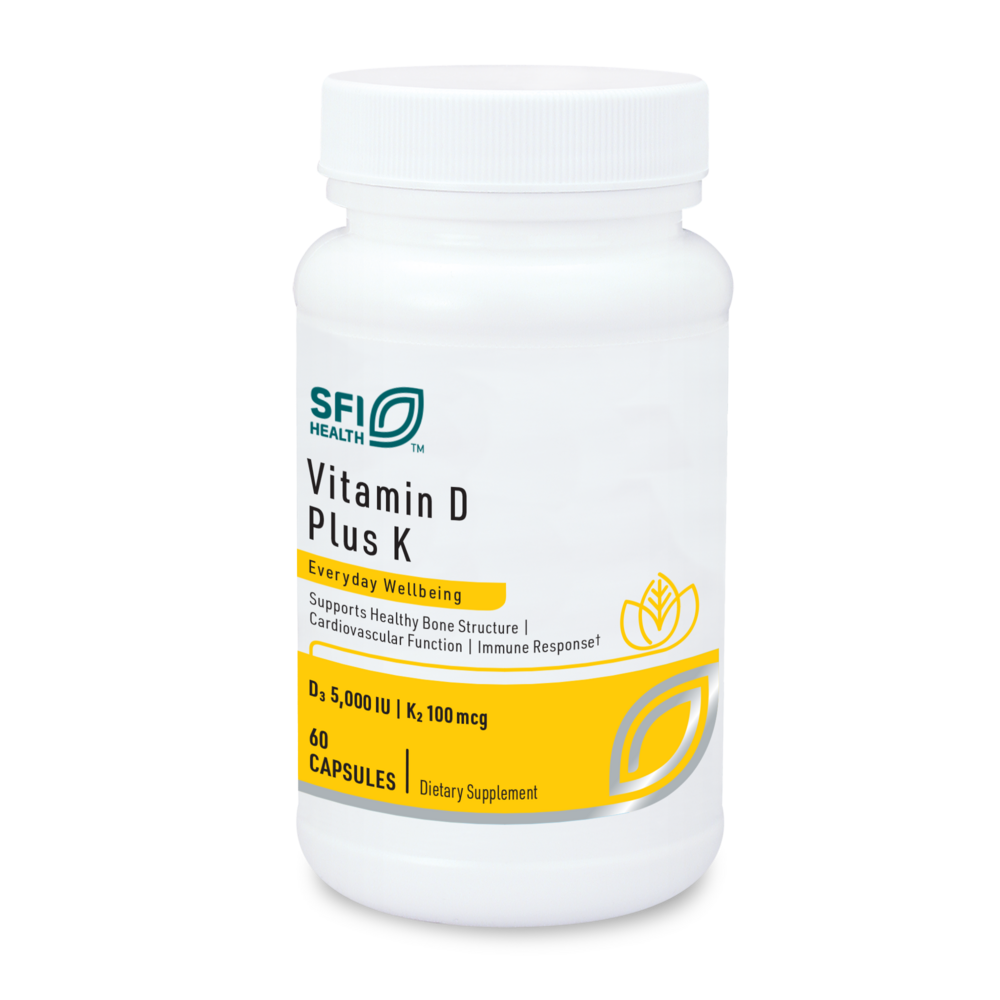 Vitamin D Plus K, 60 Capsules