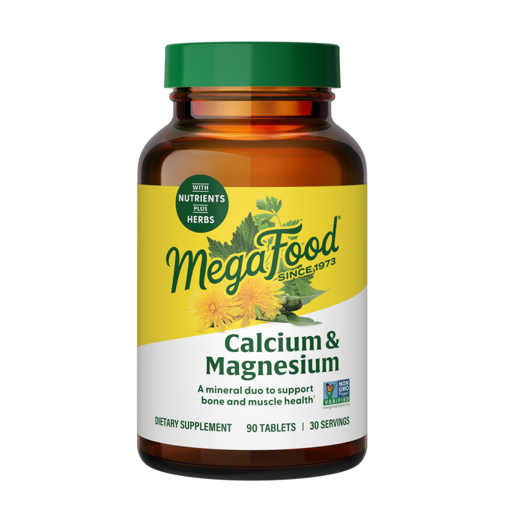 Calcium Magnesium & Potassium, 90 Tablets , Brand_MegaFood Form_Tablets Size_90 Tabs tabs