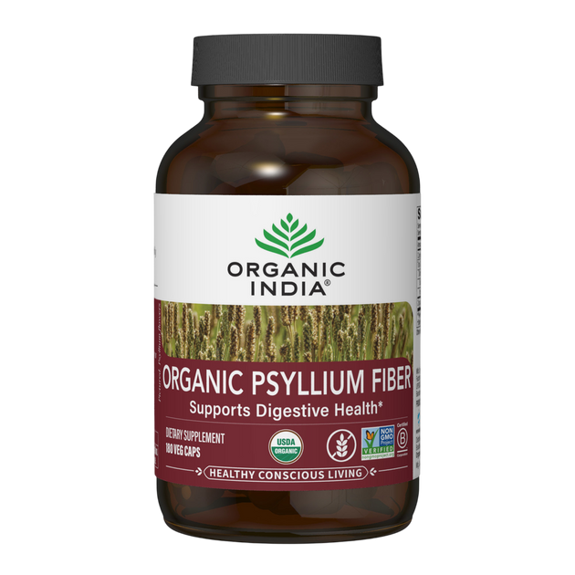 Organic Psyllium Fiber, 180 capsules , Ayurveda Brand_Organic India Form_Capsules