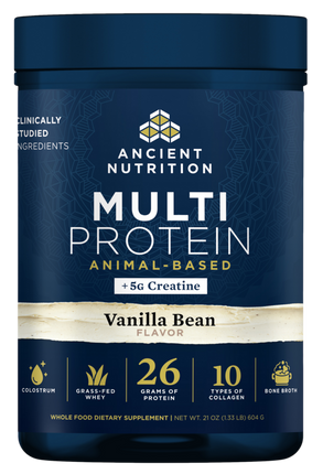 Ancient Nutrition Multi Protein + Creatine, Vanilla Bean - front