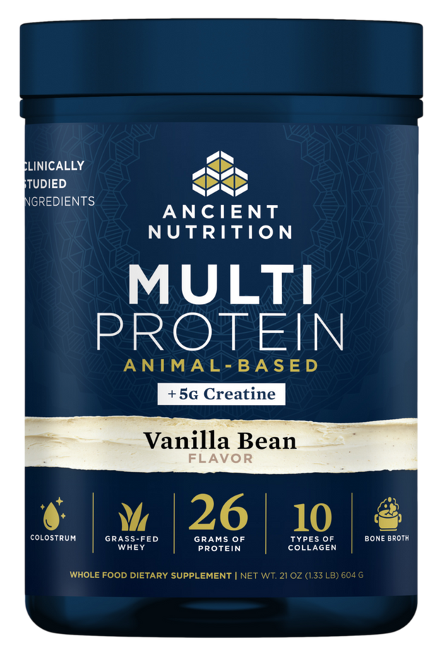 Ancient Nutrition Multi Protein + Creatine, Vanilla Bean - front