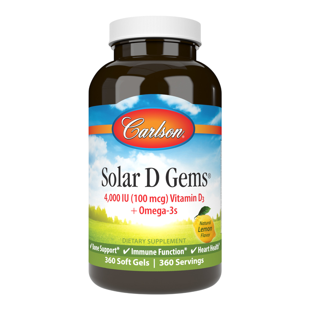 Solar D Gems® 4,000IU, 360 Softgels