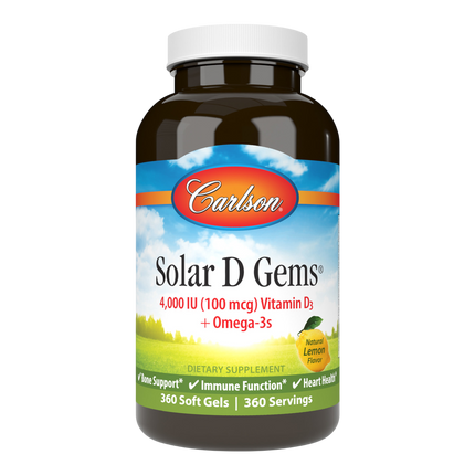 Solar D Gems® 4,000IU, 360 Softgels