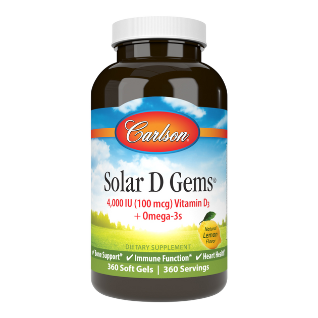 Solar D Gems® 4,000IU, 360 Softgels