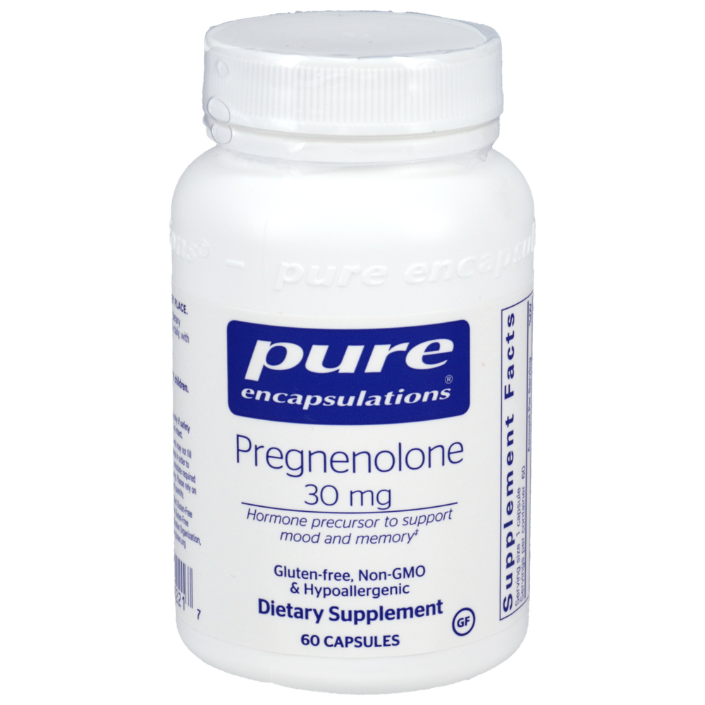 Pregnenolone 30mg, 60 Capsules , Brand_Pure Encapsulations Form_Capsules Requires Consultation Size_60 Capsules