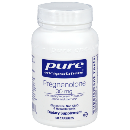 Pregnenolone 30mg, 60 Capsules , Brand_Pure Encapsulations Form_Capsules Requires Consultation Size_60 Capsules