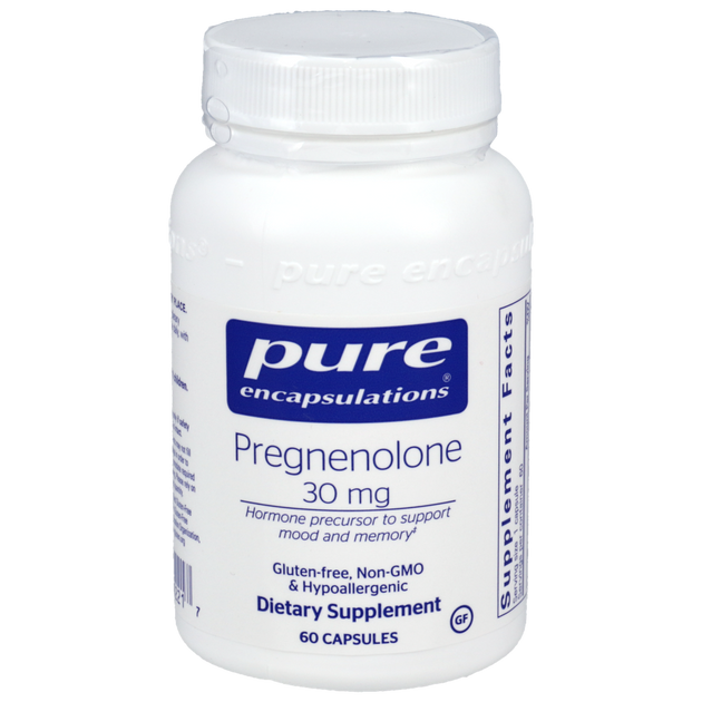 Pregnenolone 30mg, 60 Capsules , Brand_Pure Encapsulations Form_Capsules Requires Consultation Size_60 Capsules