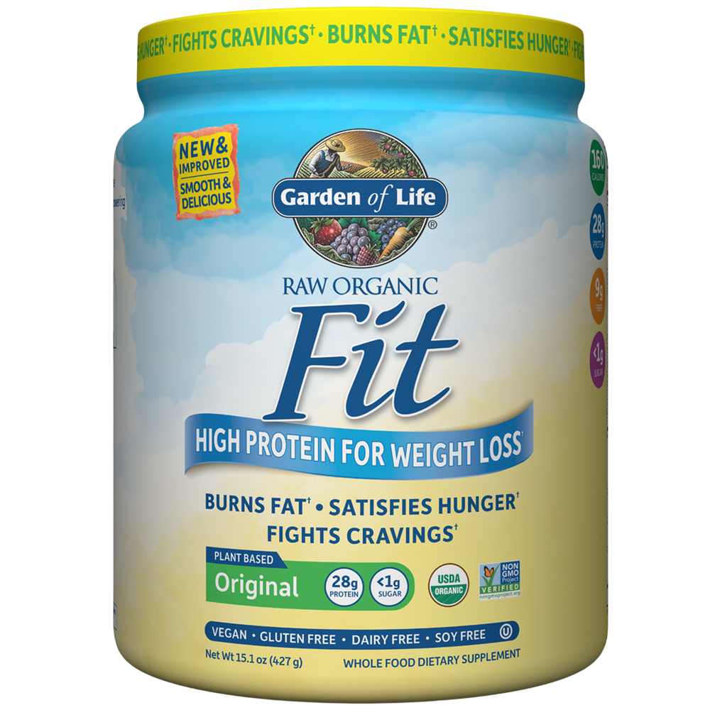 Raw Organic Fit Protein Powder, Original Flavor, 15.1 Oz (427 g) Powder