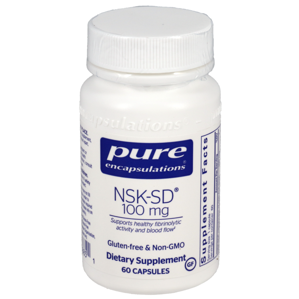 NSK-SD™ (Nattokinase), 100 mg, 120 Capsules , Brand_Pure Encapsulations caps Emersons