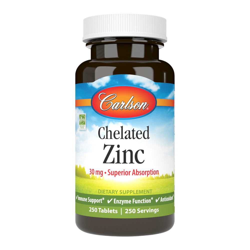 Chelated Zinc, 250 Tablets