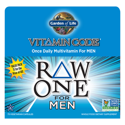 Vitamin Code RAW One for Men, 75 Capsules