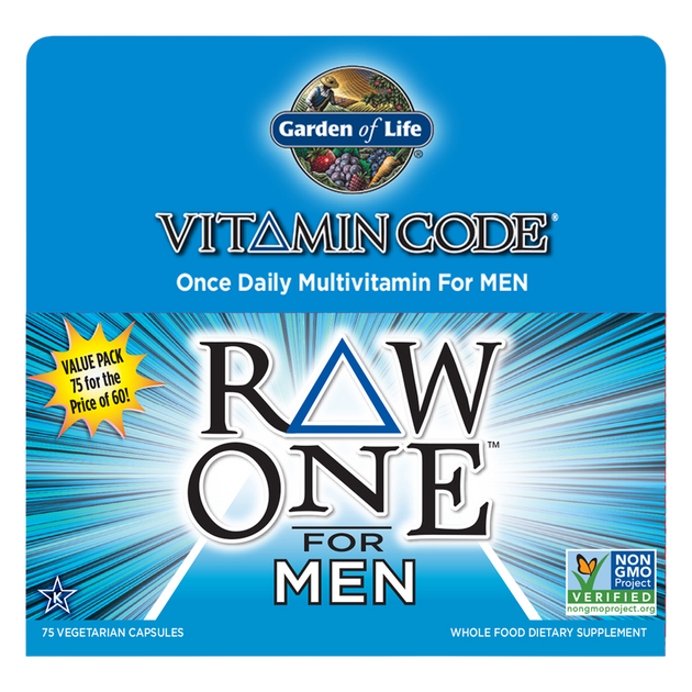 Vitamin Code RAW One for Men, 75 Capsules