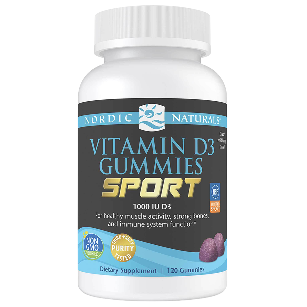Nordic Naturals Vitamin D3 Gummies Sport - front of bottle