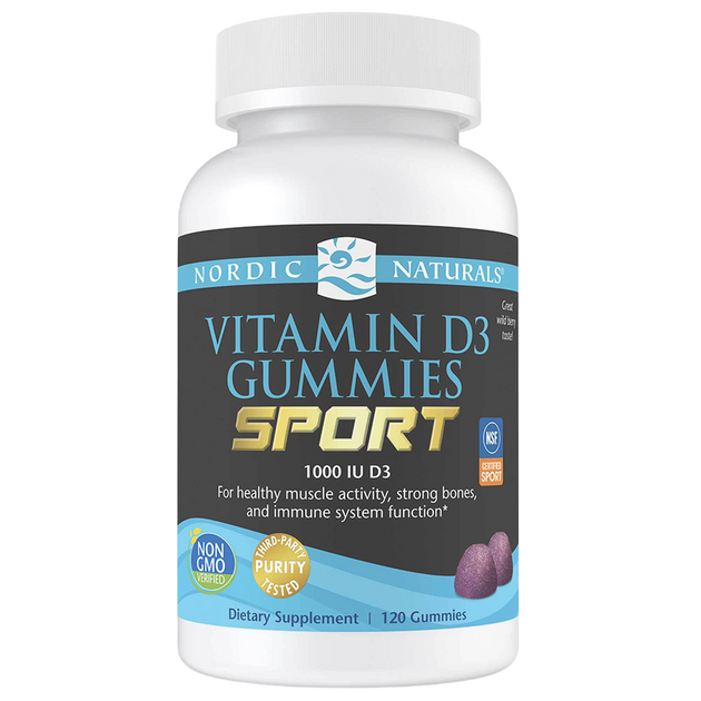 Nordic Naturals Vitamin D3 Gummies Sport - front of bottle