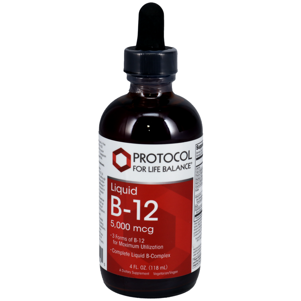 Vitamin B-12 Liquid 5000mcg, 118 Milliliters , Brand_Protocol for Life Balance Form_Liquid liquid Requires Consultation Size_118 Milliliters