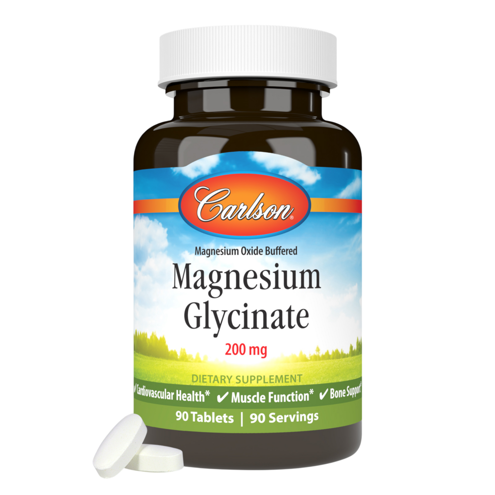 Magnesium Glycinate 200mg, 90 Tablets