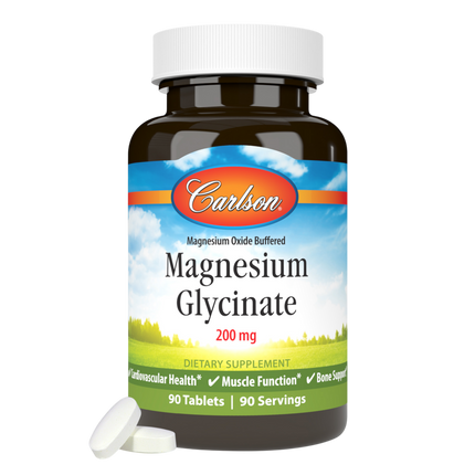 Magnesium Glycinate 200mg, 90 Tablets